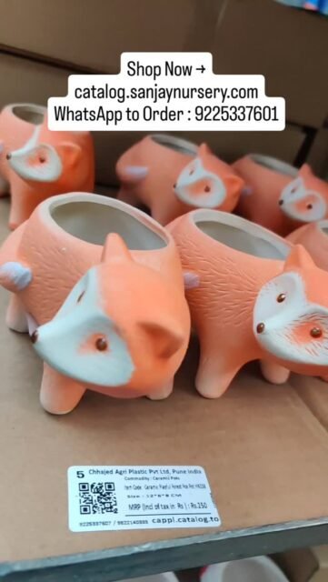 🌿✨ Add a Cute Touch to Your Space with Mini Animal Ceramic Pots! 🐾

Upgrade your home décor with these adorable mini animal ceramic planters 🐼🐰🐶 — perfect for succulents, indoor plants, and desk décor. These charming pots bring a playful vibe to your home, office, or gifting collection 💚

🌱 Perfect for: Succulents, Cactus & Small Indoor Plants
🏡 Ideal for: Home décor, office desks, gifting & plant lovers
🎁 Best Gift Idea: Cute, aesthetic & unique

💧 Durable ceramic | Compact size | Eye-catching designs

Bring home these cute mini planters and make your plant corner stand out! 🌿✨

📦 Available now | Limited stock

Shop Now → catalog.sanjaynursery.com
WhatsApp to Order : 9225337601

#MiniPlanters #CeramicPots #CutePlanters #AnimalPlanters #SucculentPots IndoorPlantsIndia PlantLoversIndia HomeDecorIndia DeskDecor GardenDecor PlantDecor SmallPlanters AestheticDecor GiftIdeasIndia PlantNurseryIndia 🌱