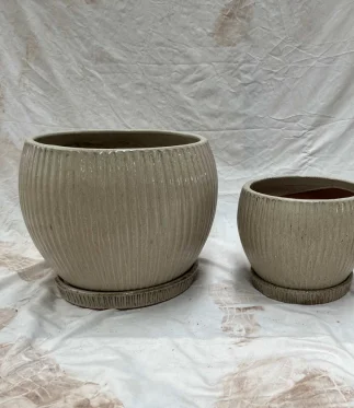 Ceramic Pots CAPPL-1206A CREAM